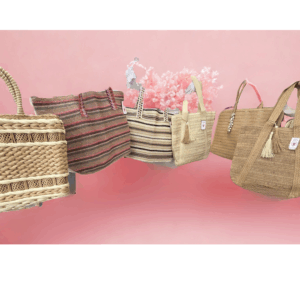 Bolsos grandes rafia